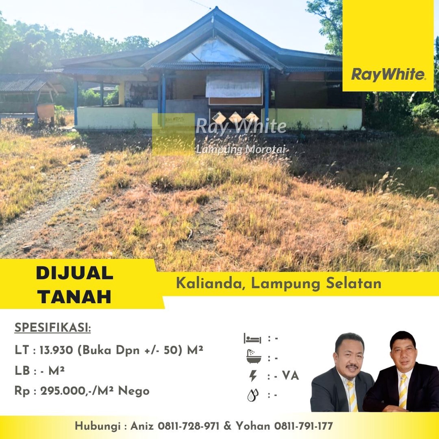 dijual tanah kalianda lampung selatan