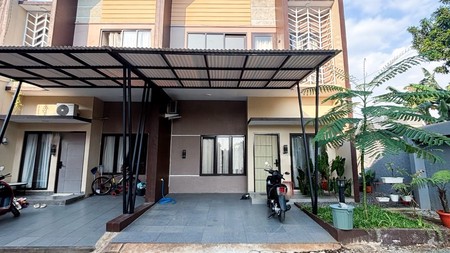 RUMAH MODEREN MINIMALIS SIAP HUNI DALAM TOWNHOUSE DI PONDOK CABE, TANGERANG SELATAN