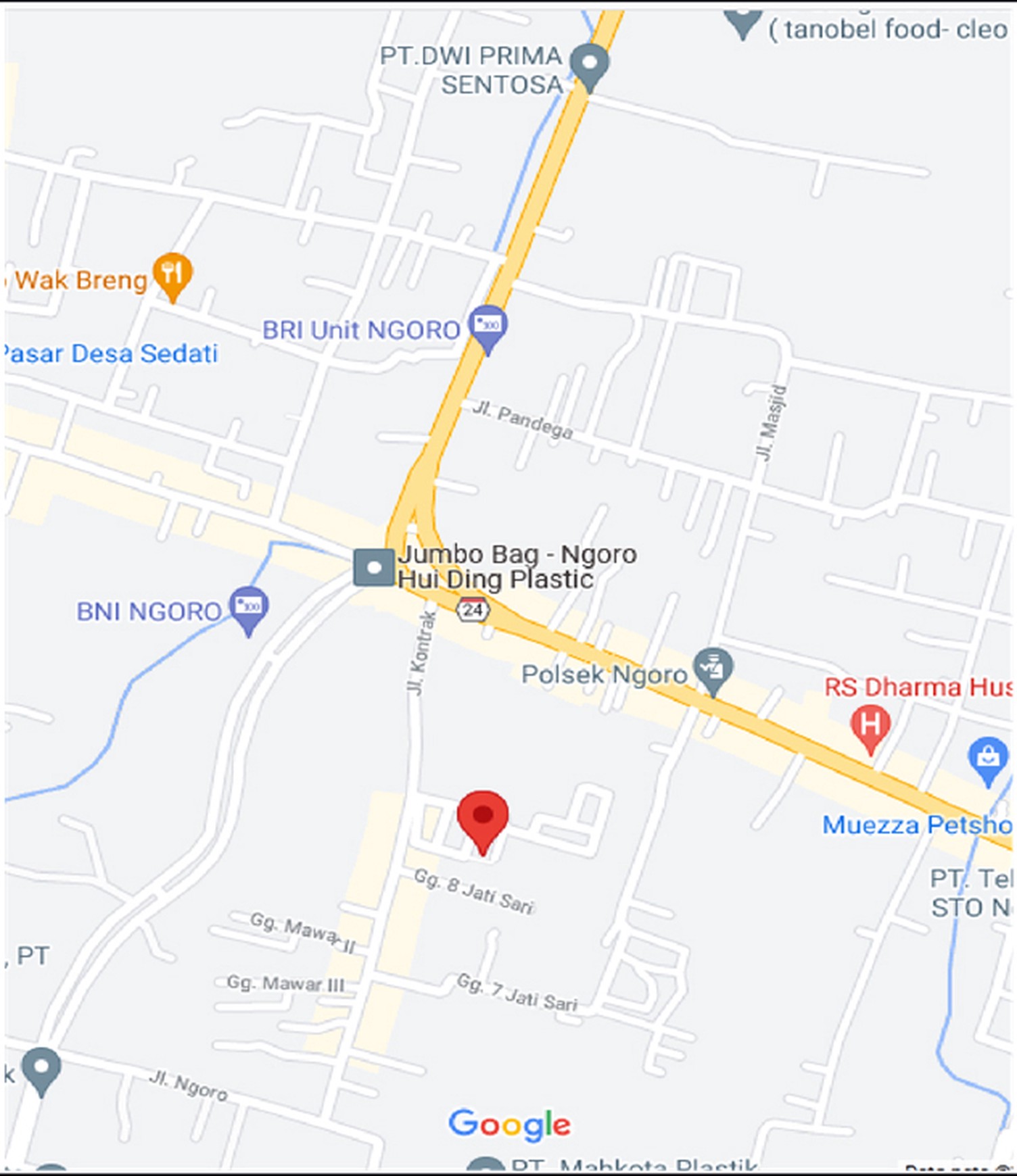 Tanah SIAP BANGUN !!! di Jl. Kontrak Ngoro Mojokerto, bisa di jual Kavlingan (ada 125 Kavling) sudah ada Layout Kavlingannya !!!