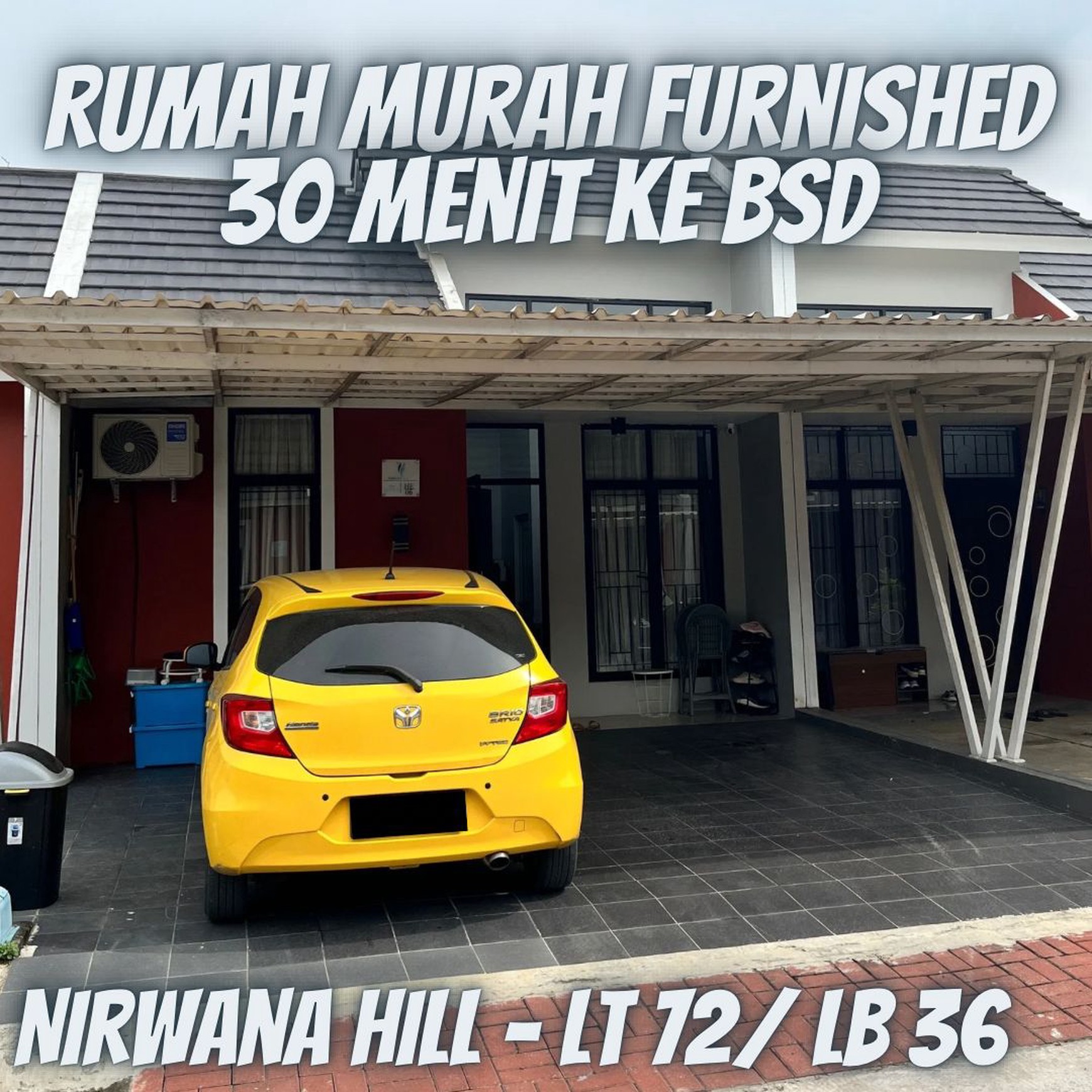 Rumah siap huni 30 menit ke BSD Nirwa Hill