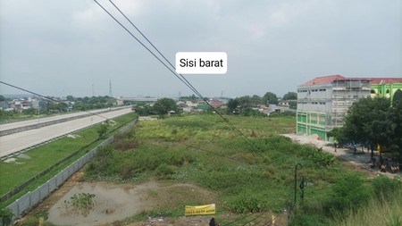 TANAH LOKASI STRATEGIS PINGGIR JALAN TOL- SANGAT TEPAT PROYEK PRESTISIUS - CIBITUNG BEKASI