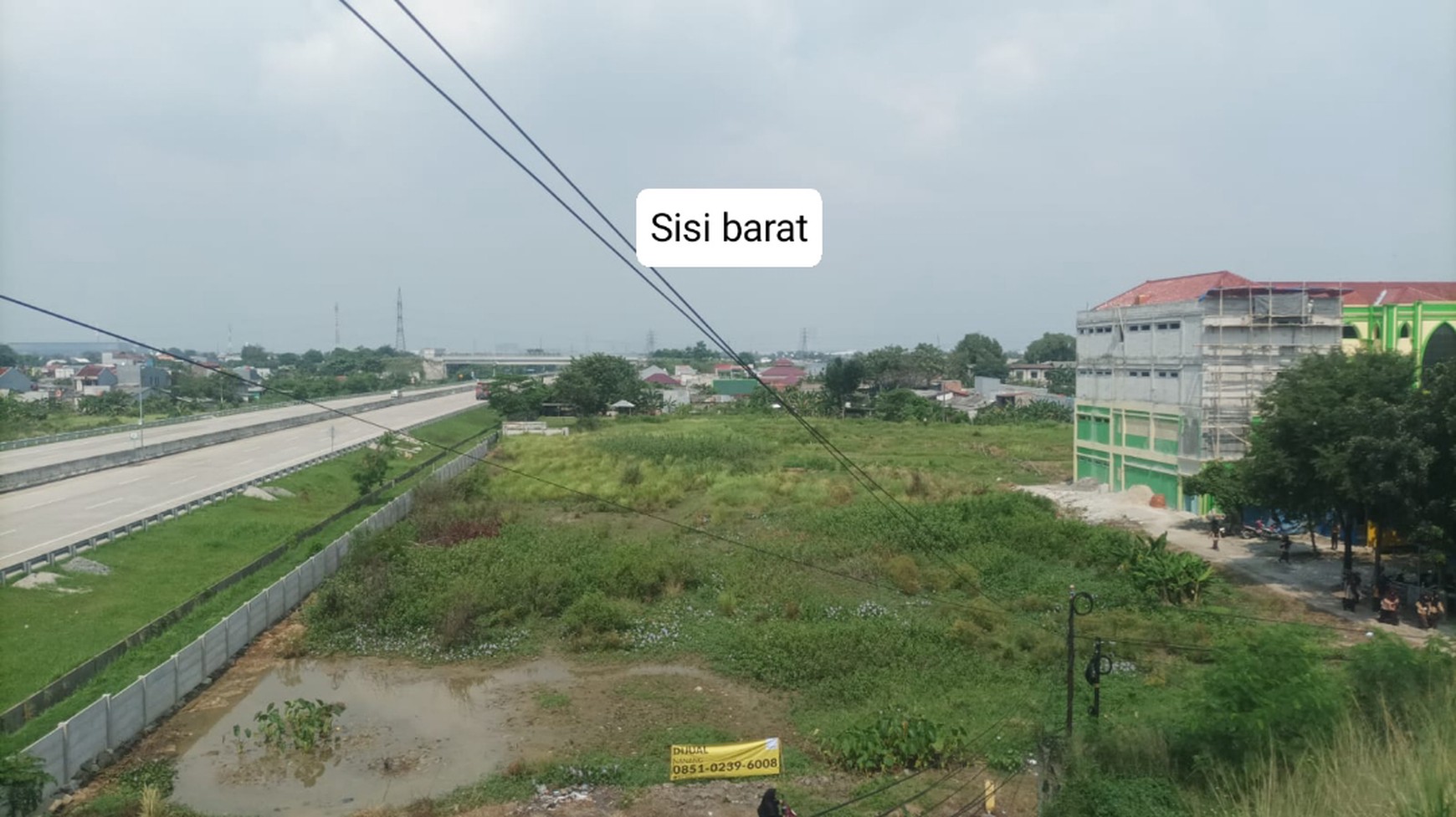 TANAH LOKASI STRATEGIS PINGGIR JALAN TOL- SANGAT TEPAT PROYEK PRESTISIUS - CIBITUNG BEKASI