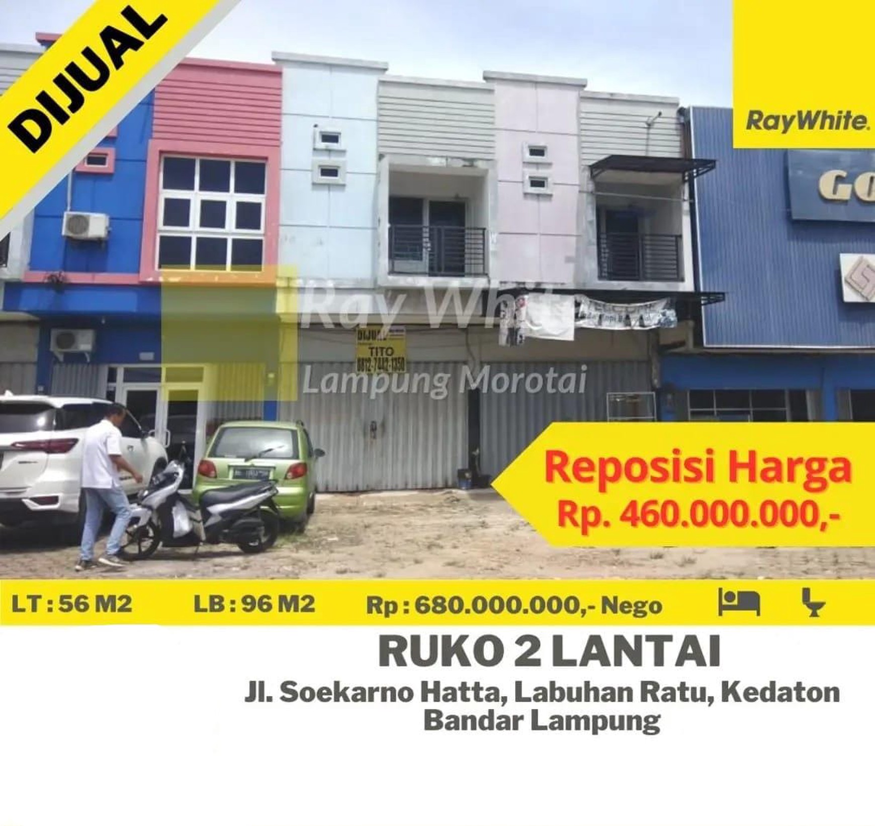 Dijual ruko 2 lantai di labuhan ratu