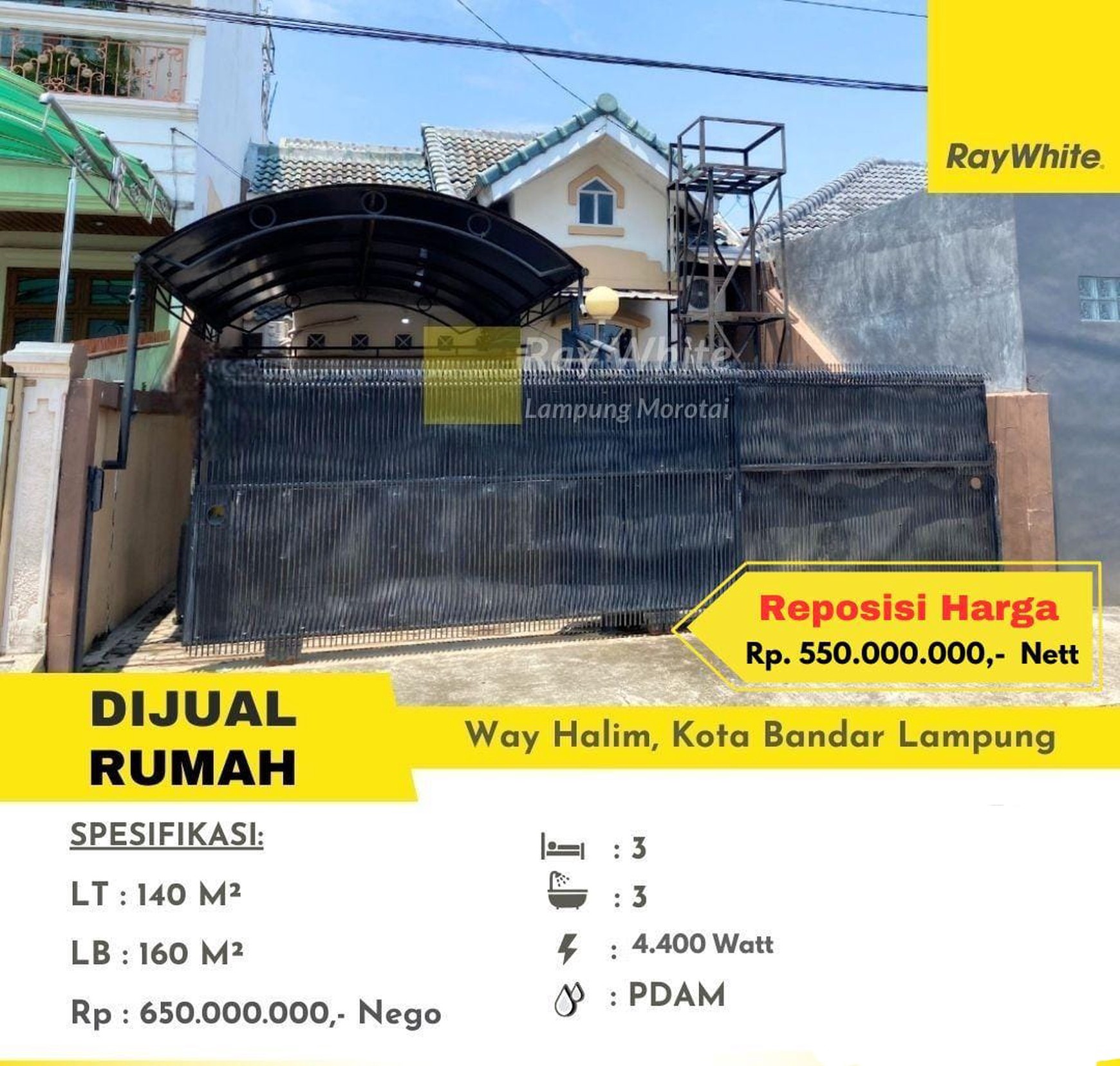 Dijual rumah di kedamaian