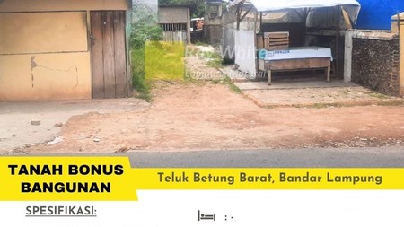 Dijual Tanah + Bangunan di teluk betung