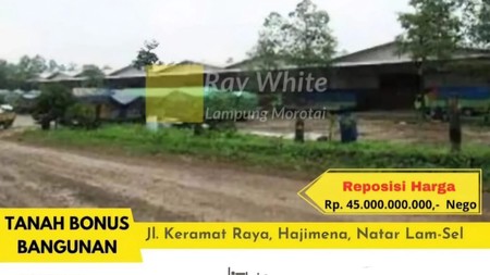 Dijual tanah bonus bangunan di natar
