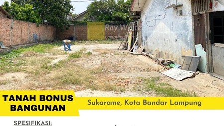 Dijual tanah bonus bangunan di sukarame