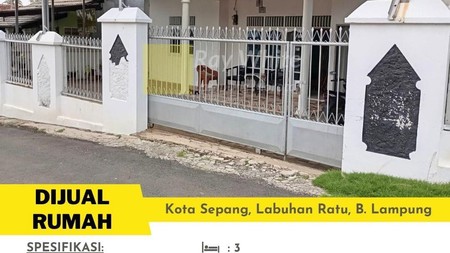 Dijual rumah di kota sepang,labuhan ratu