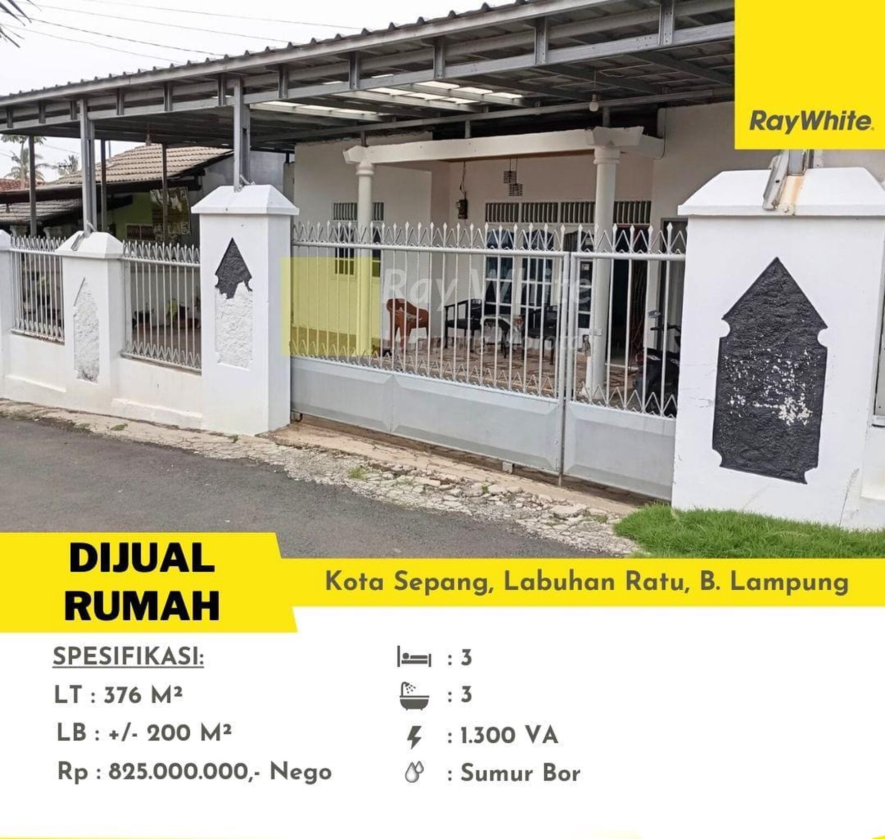 Dijual rumah di kota sepang,labuhan ratu