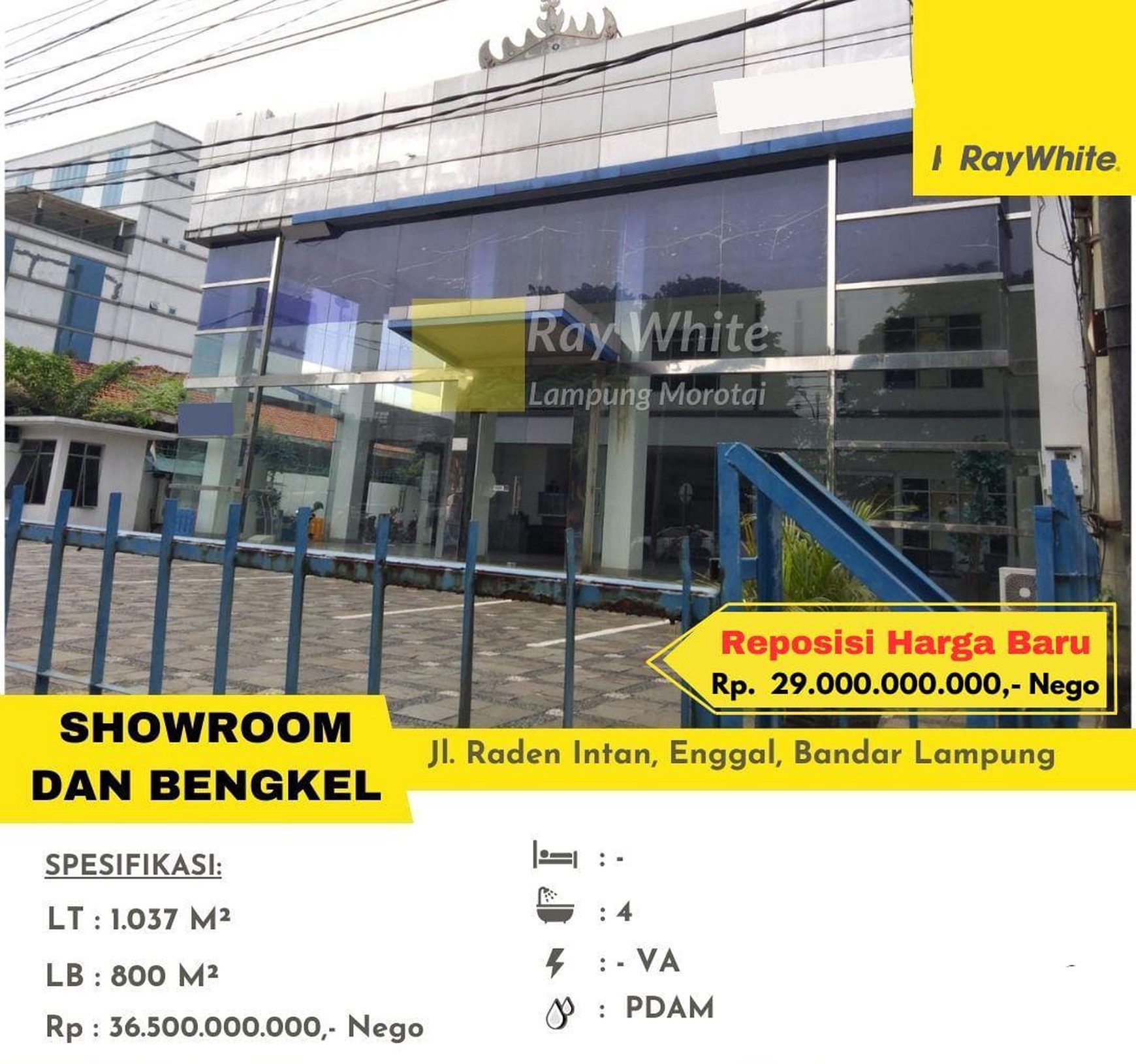 Dijual Showroom dan Bengkel 