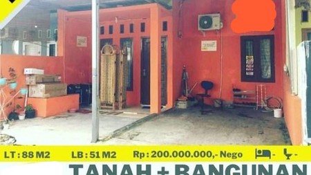 Dijual tanah + bangunan di tanjung seneng