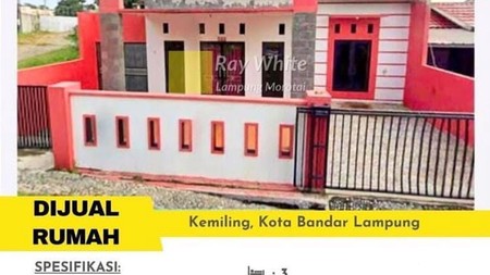 Dijual rumah di kemiling