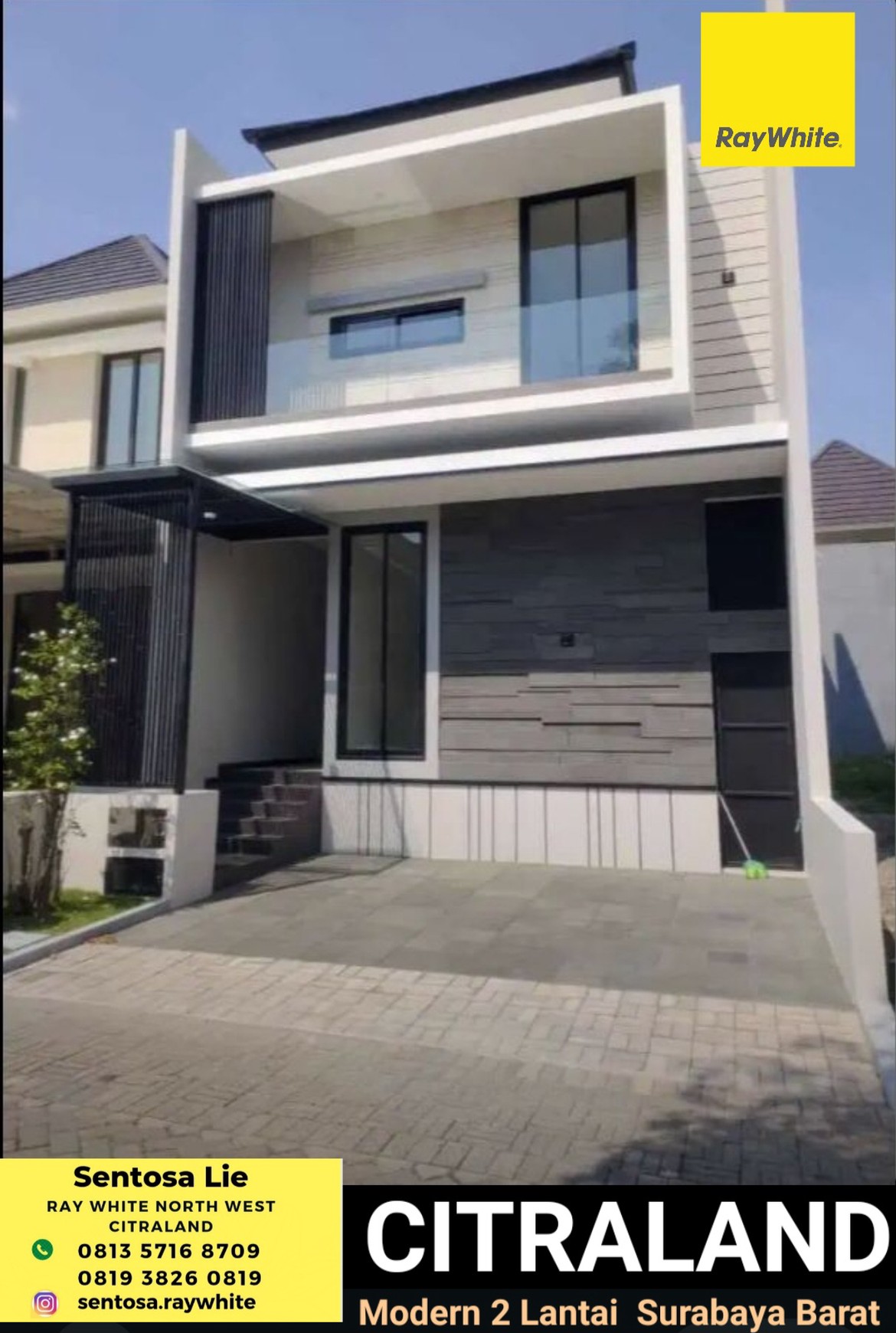 Murah Dijual Rumah Taman Puspa Raya Citraland Surabaya Modern 2 Lantai Dekat Pasar Modern, Taipei School, Uc, Rs Ciputra