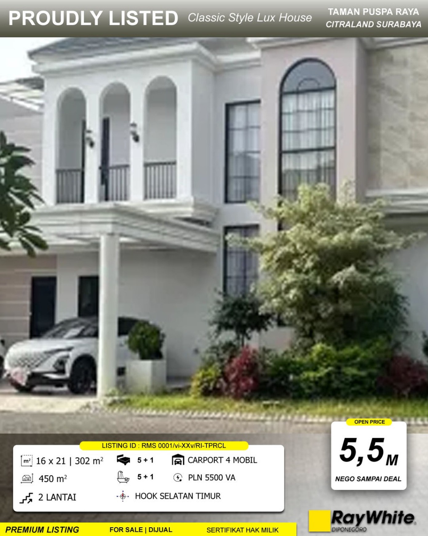 DIJUAL MURAH TPR CITRALAND SURABAYA