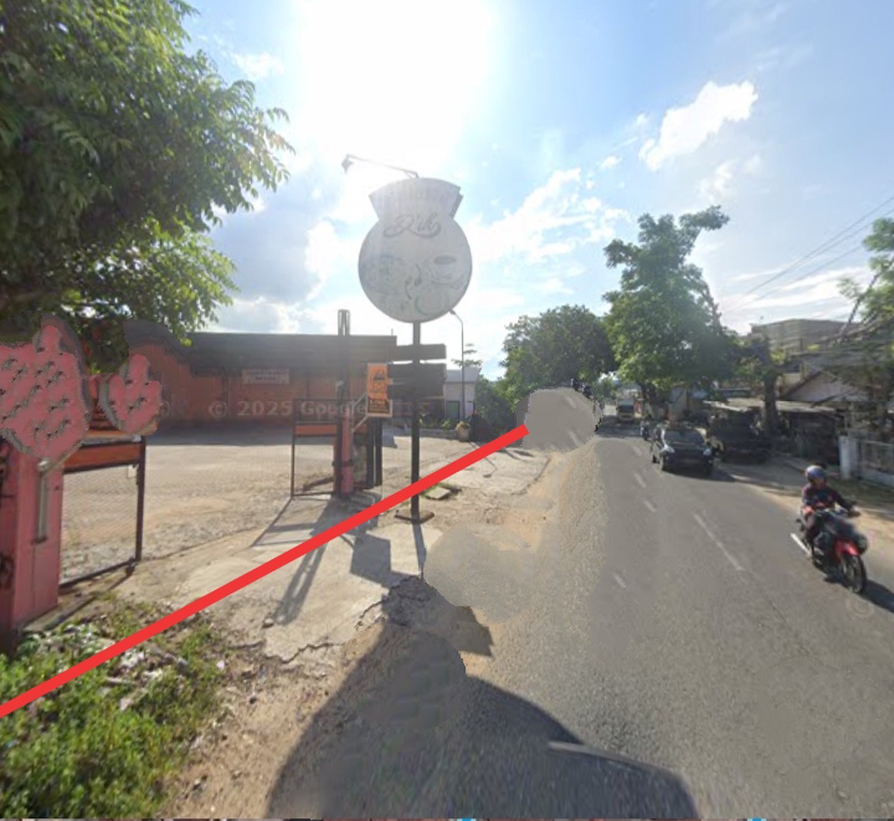Tanah kosong di Jln. Urip Sumoharjo Wayhalim Bandarlampung