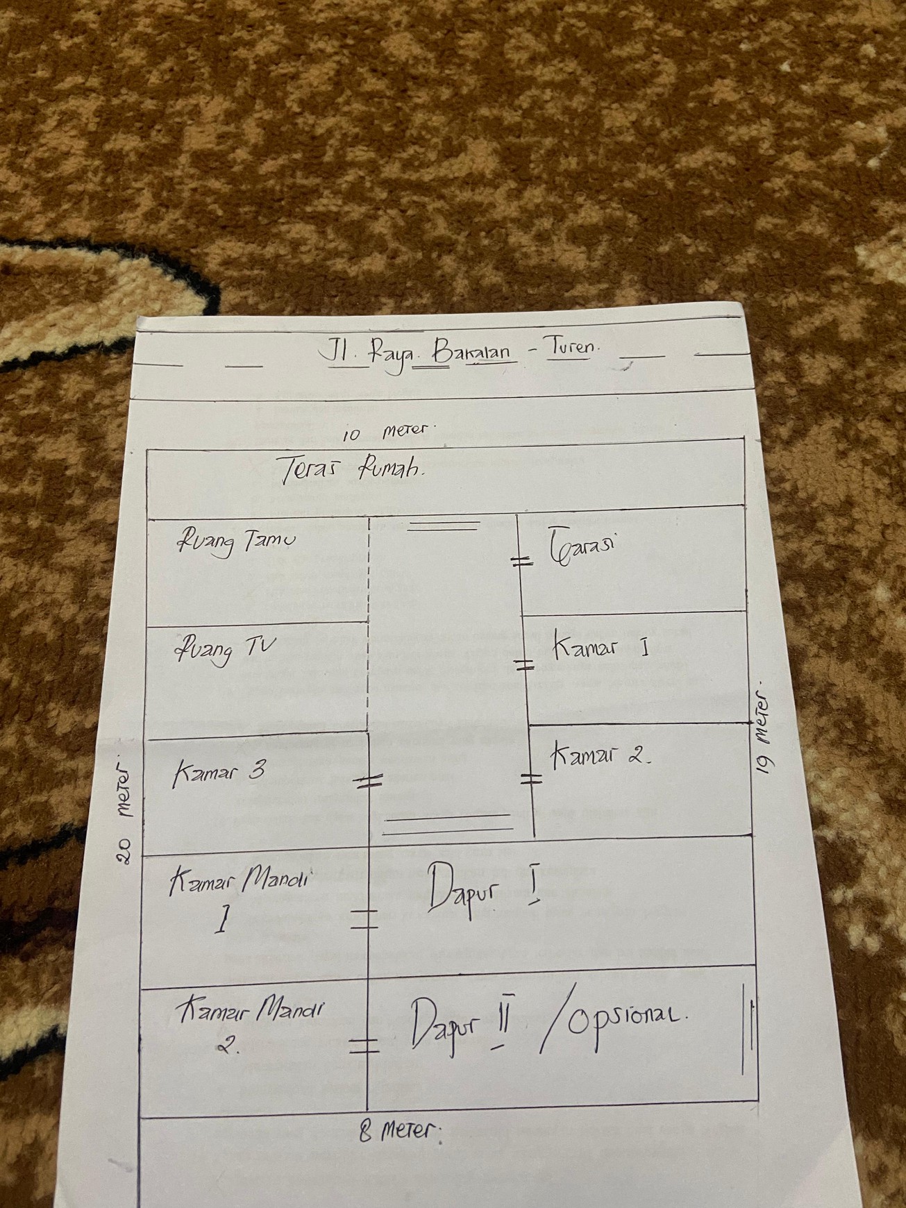 Dijual Rumah Strategis Tepi Jalan Raya Turen Harga Menarik 600Jt Bisa Nego Sepuasnya!!