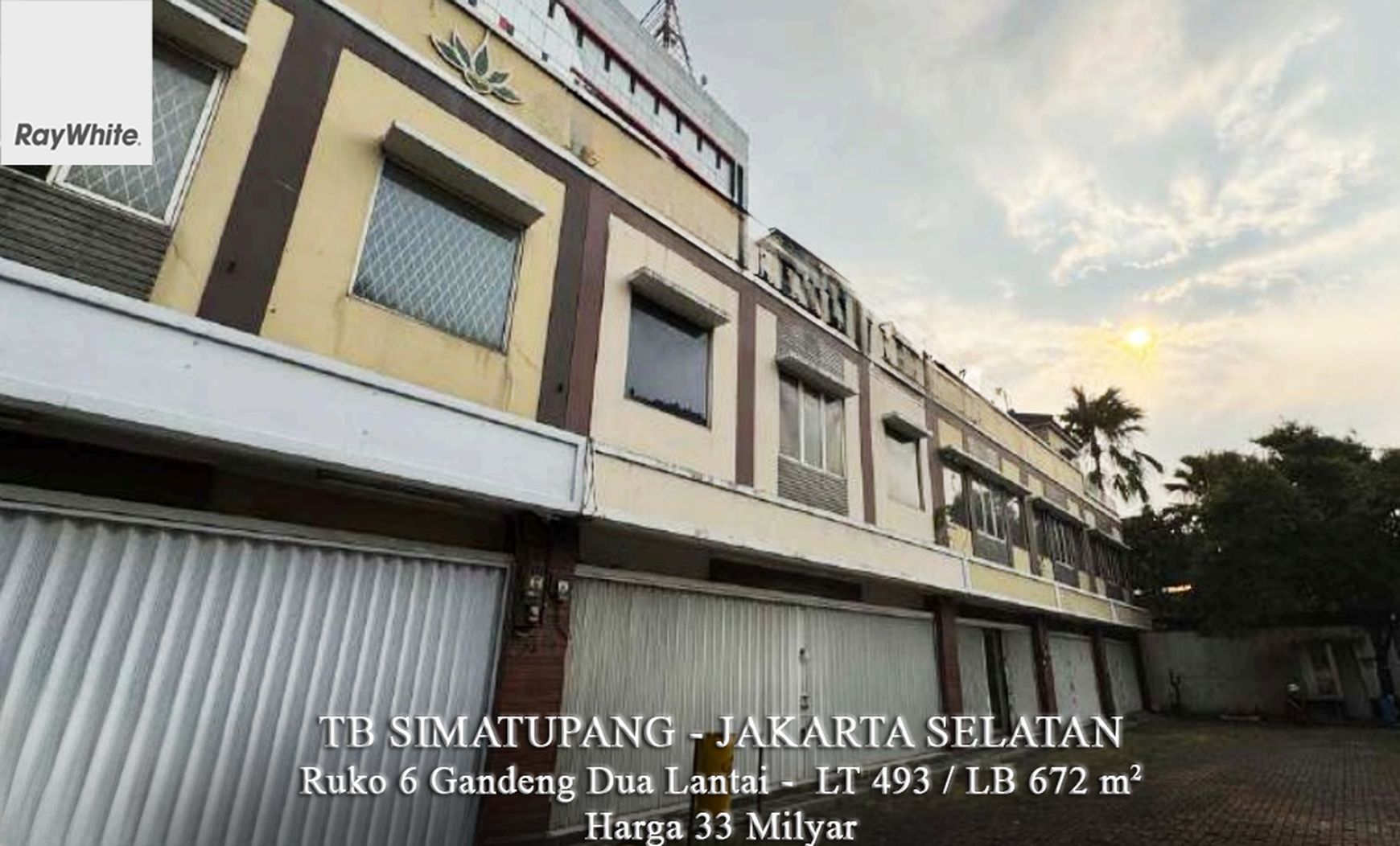 FOR SALE Ruko 6 Gandeng Bangunan dua Lantai TB Simatupang Jagakarsa Jakarta Selatan