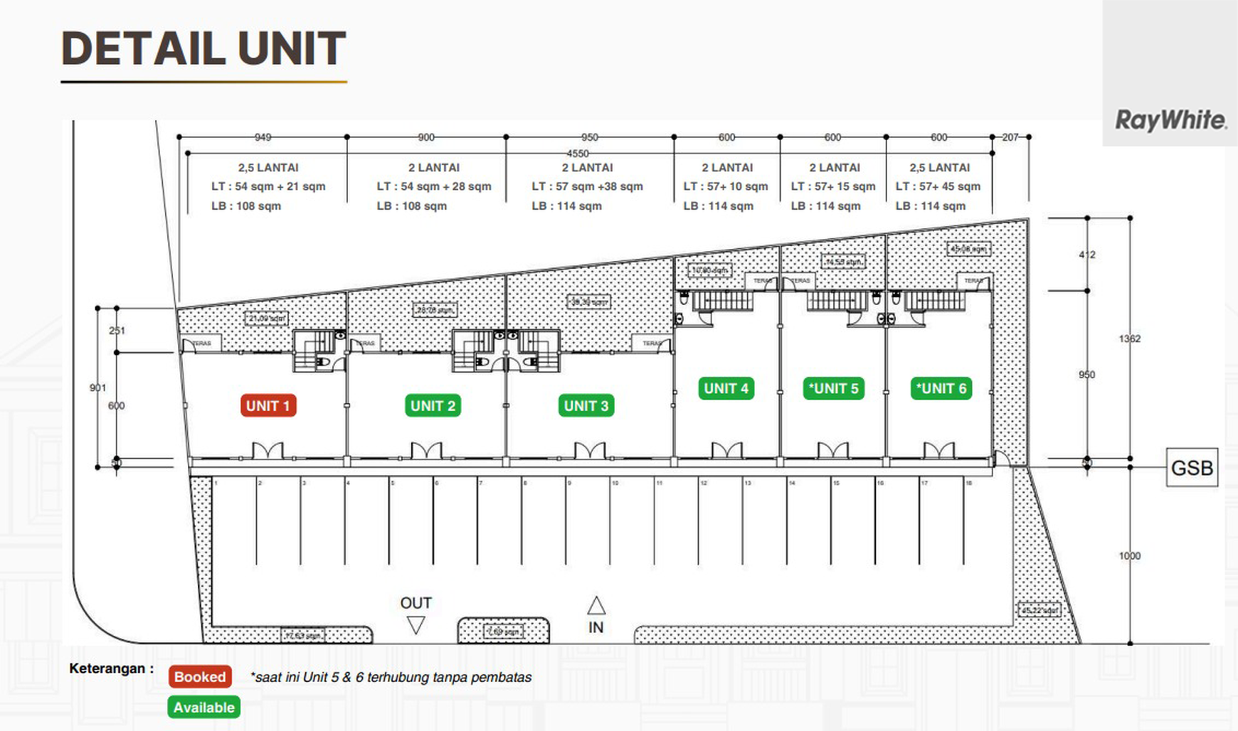 FOR SALE Ruko 6 Gandeng Bangunan dua Lantai TB Simatupang Jagakarsa Jakarta Selatan