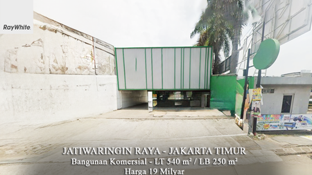 FOR SALE Bangunan Komersial ex Restoran Parkiran Luas Jatiwaringin Raya Kota Bekasi