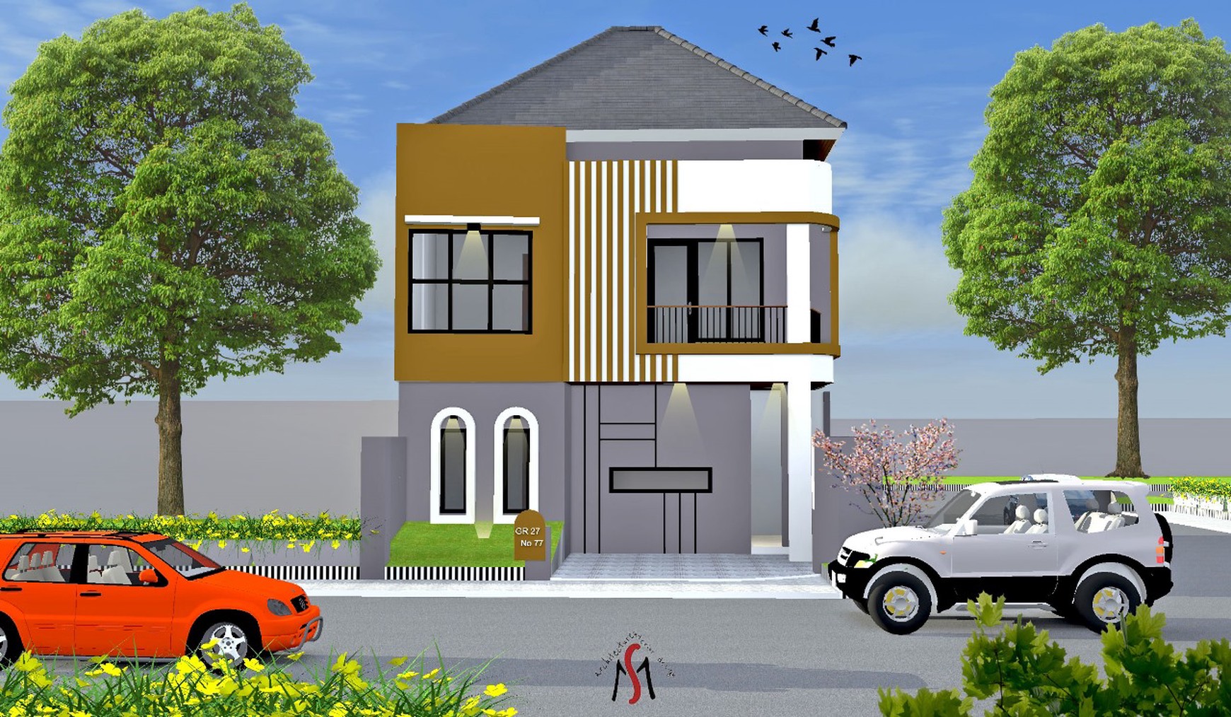 Rumah Baru,lokasi strategis,nyaman di Graha Raya