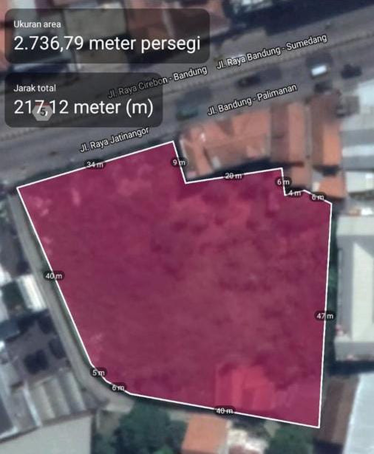 Dijual tanah Komersial strategis di jalan raya Jatinangor