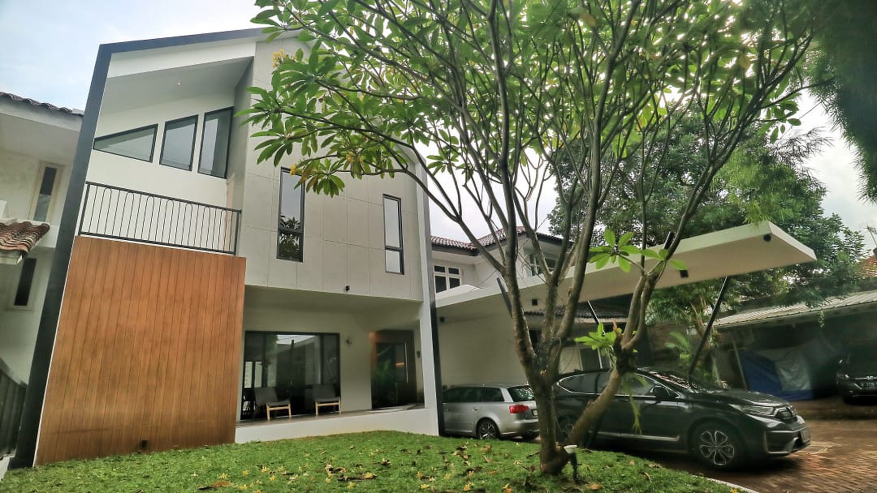 Cipete rumah luas tanah 350 konsep modern tropical