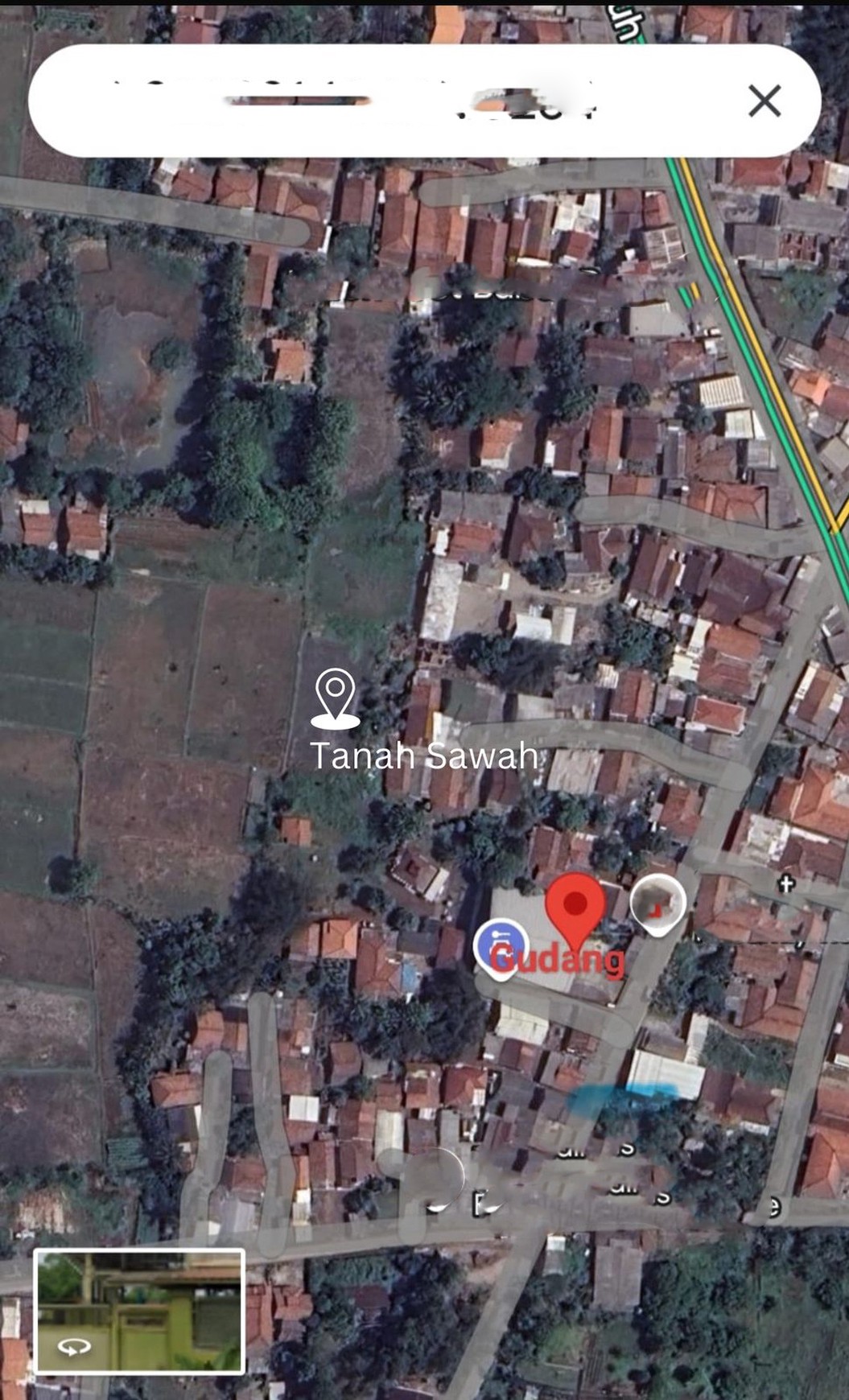 Tanah Padat Sawah di Babat, Legok Tangerang