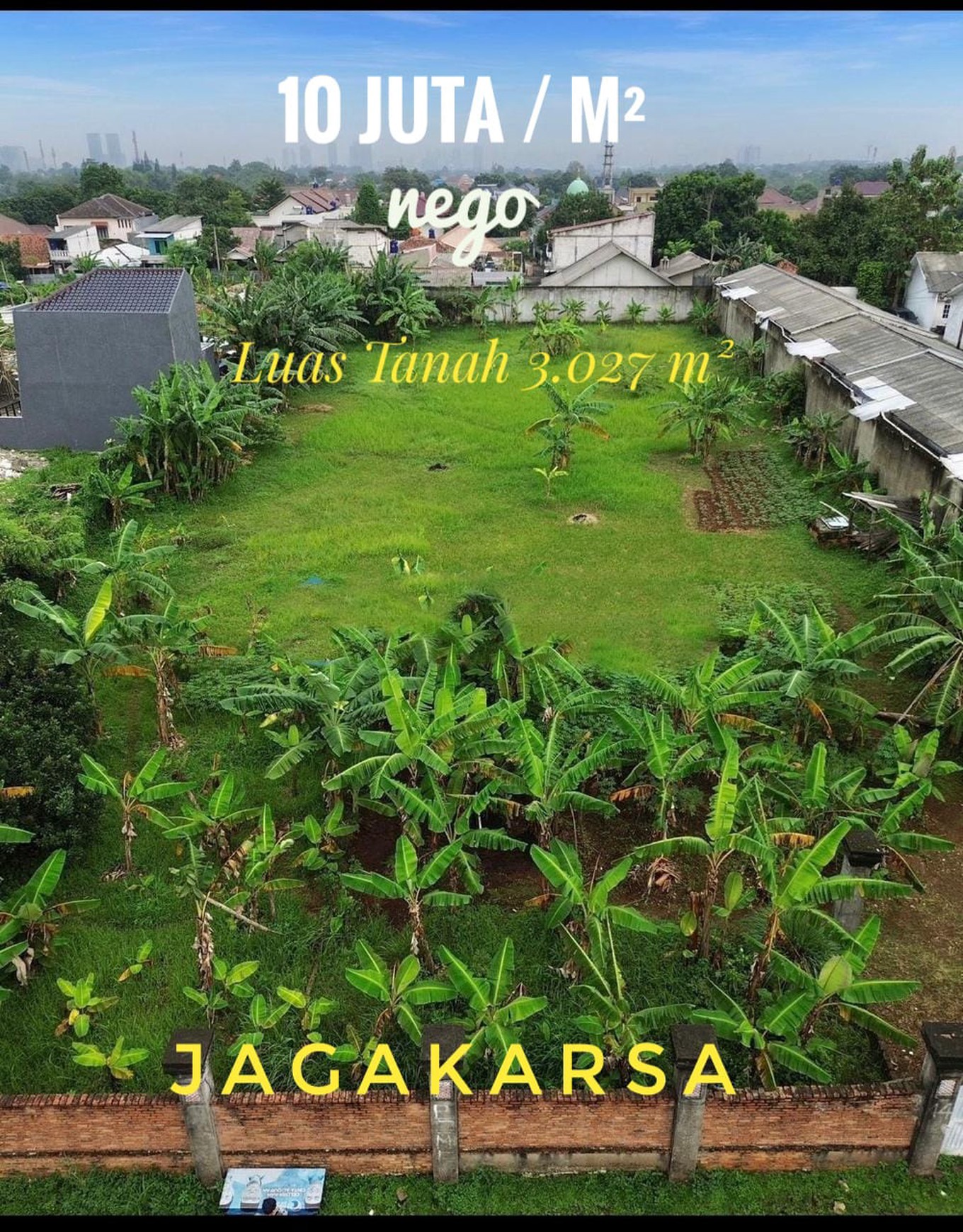 Kavling Luas Siap Bangun Lokasi Kota Sangat Strategis @Jagakarsa, Jakarta Selatan