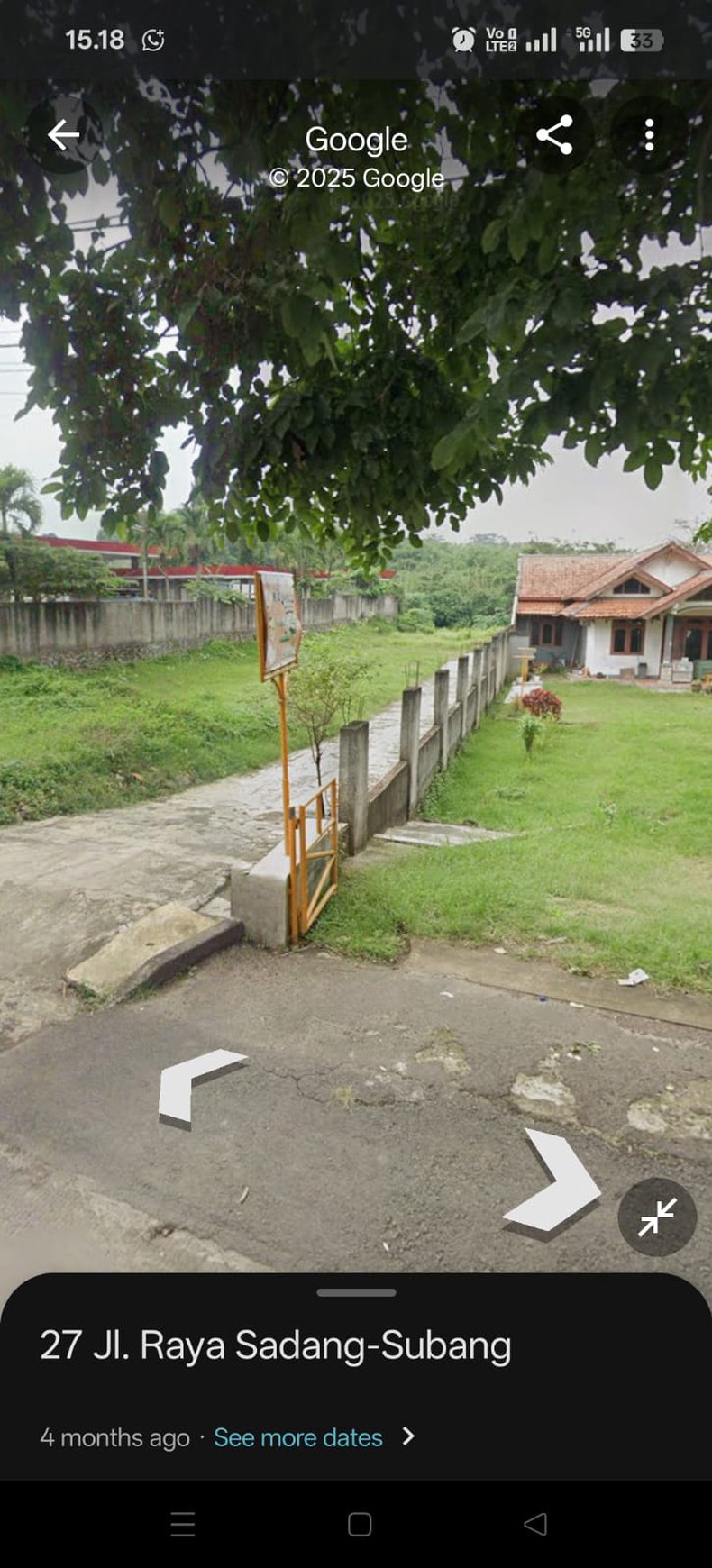 Tanah Dekat Akses Tol di Purwakarta 