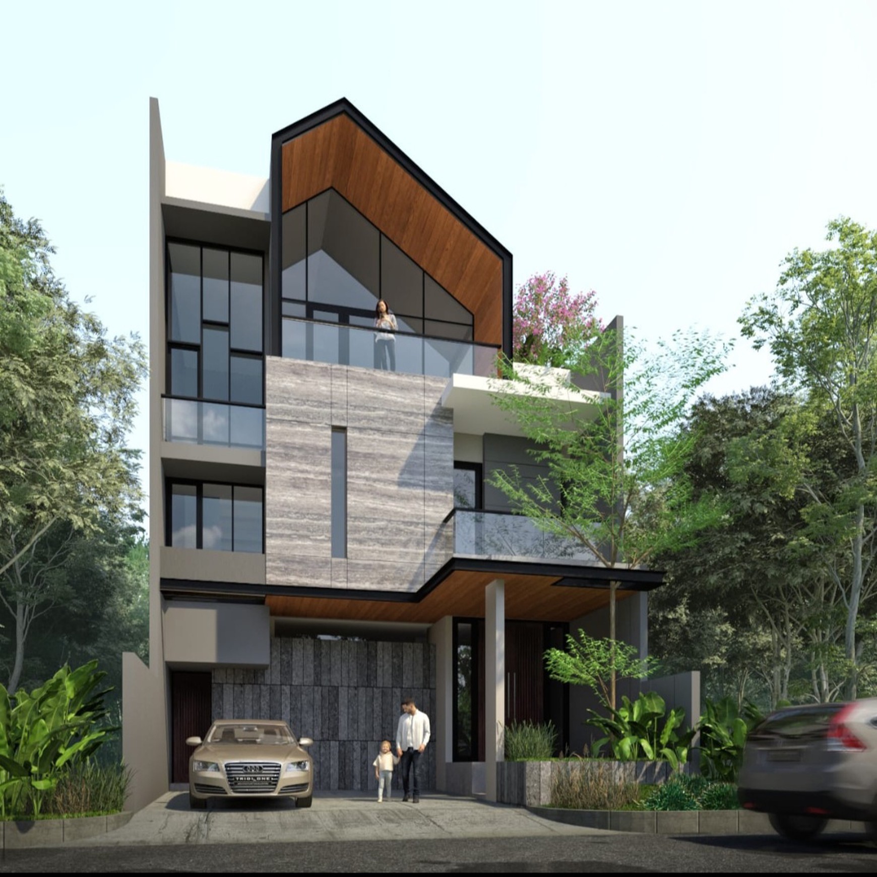 Rumah Baru Woodland Citraland New Attic Rooftop Modern Dekat Uc, Pasar Modern, Ciputra Hospital