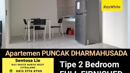Dijual Apartemen Puncak Dharmahusada Tipe 2 Bedroom Full Furnished Tower A Lantai 27