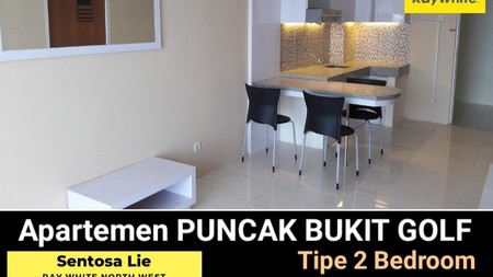 Dijual Apartemen Puncak Bukit Golf Tipe 2 Bedroom Full Furnished Tower B Lantai 26 View Kota