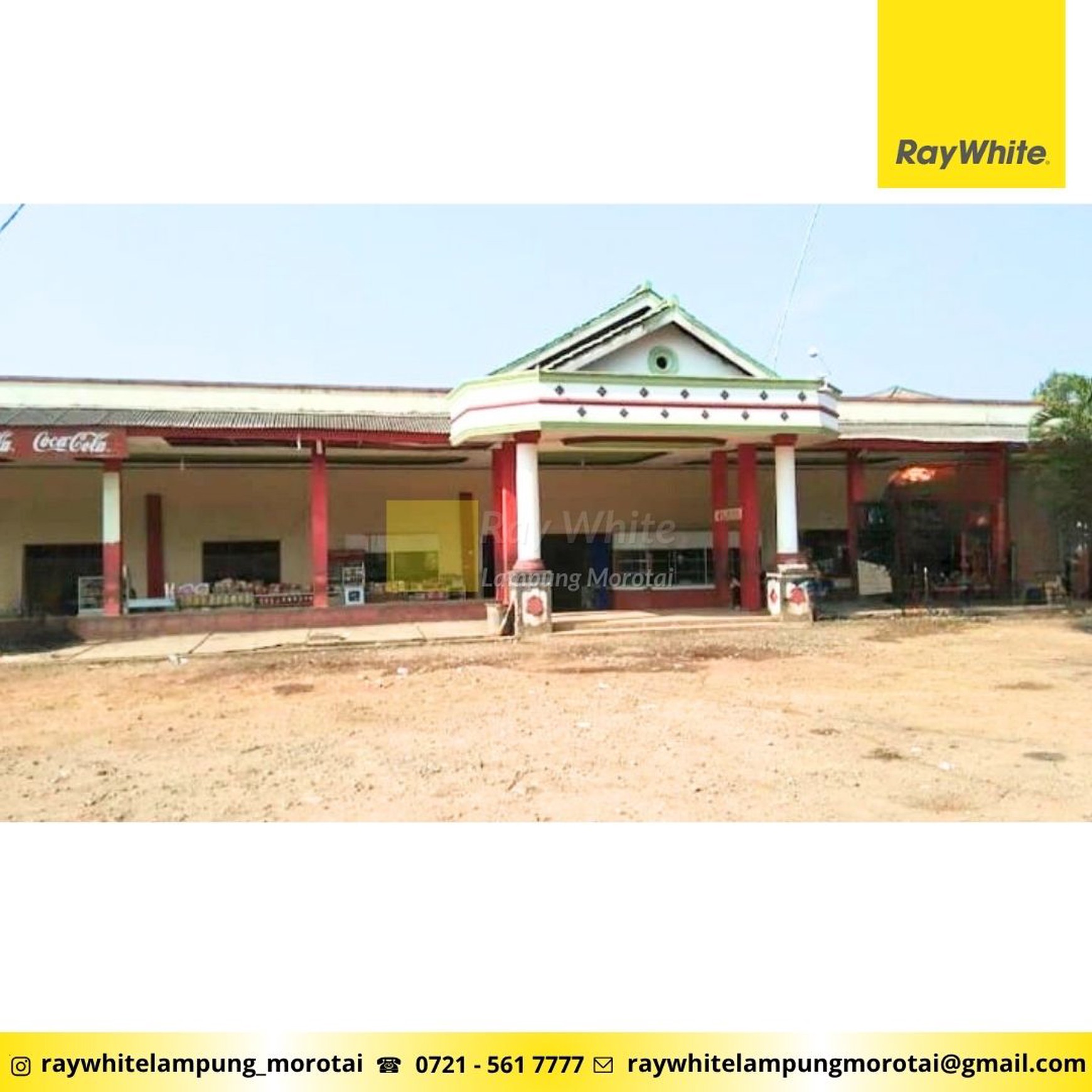 DIJUAL LAHAN EX RUMAH MAKAN DI GAYAM KALIANDA LAMPUNG SELATAN