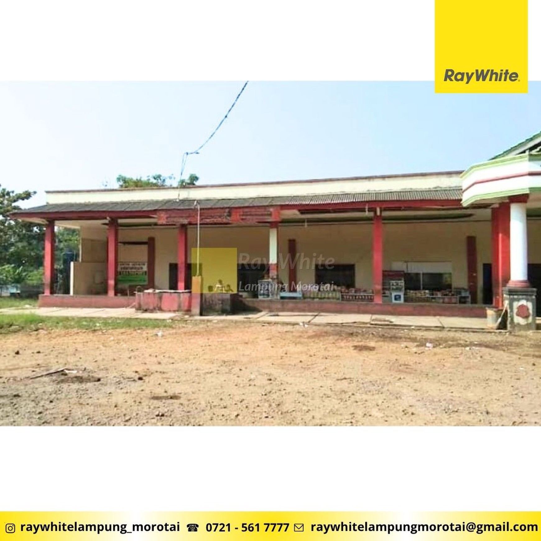 DIJUAL LAHAN EX RUMAH MAKAN DI GAYAM KALIANDA LAMPUNG SELATAN