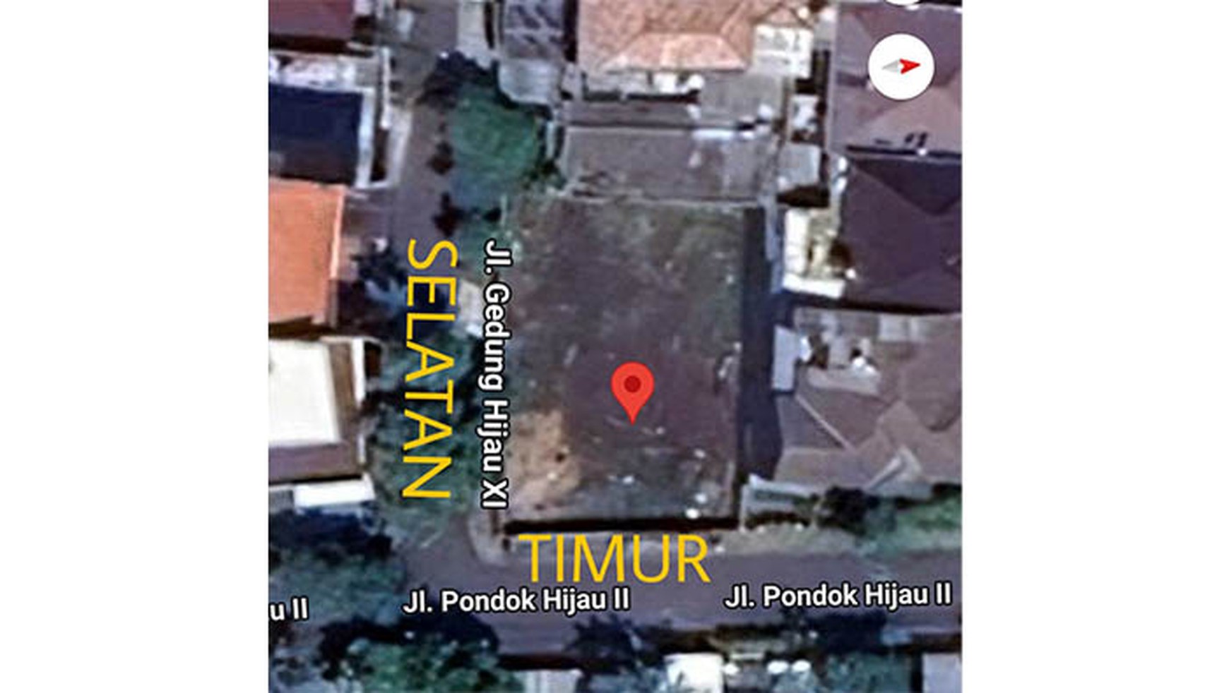 Kavling Hoek kotak Pondok Indah, Jakarta Selatan