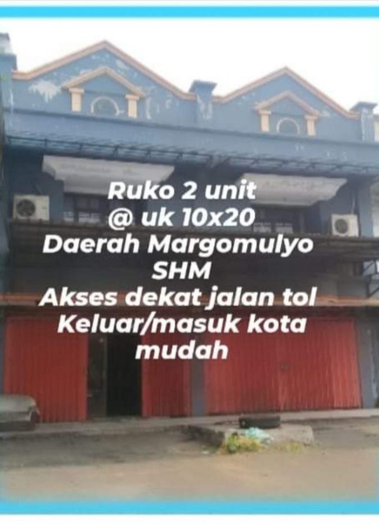 Dijual Murah Ruko 3 Lt. di Jl. Margomulyo, Nol Raya Tandes, Surabaya