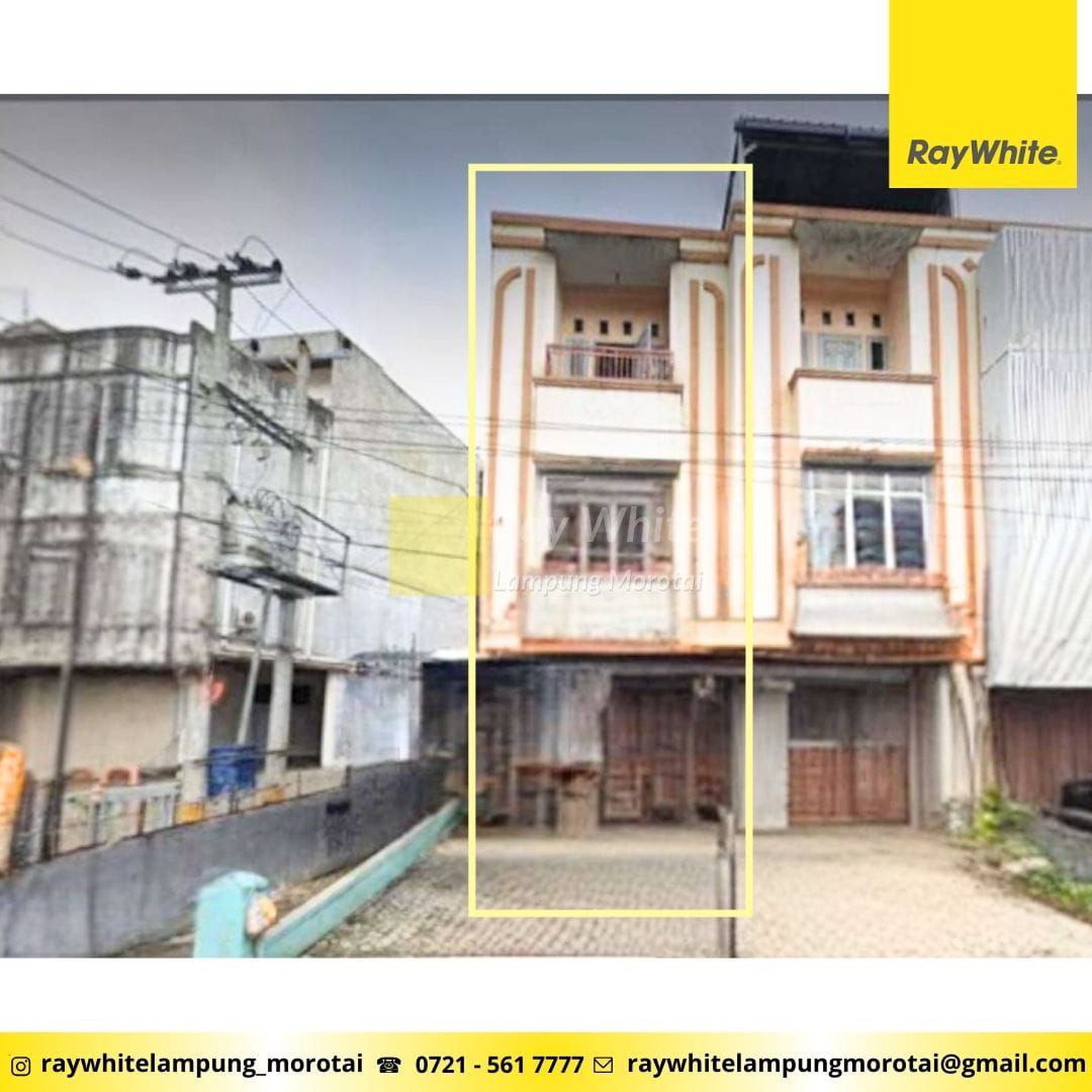 Dijual Ruko 3 Lantai Tanjung Karang Timur, Bandar Lampung