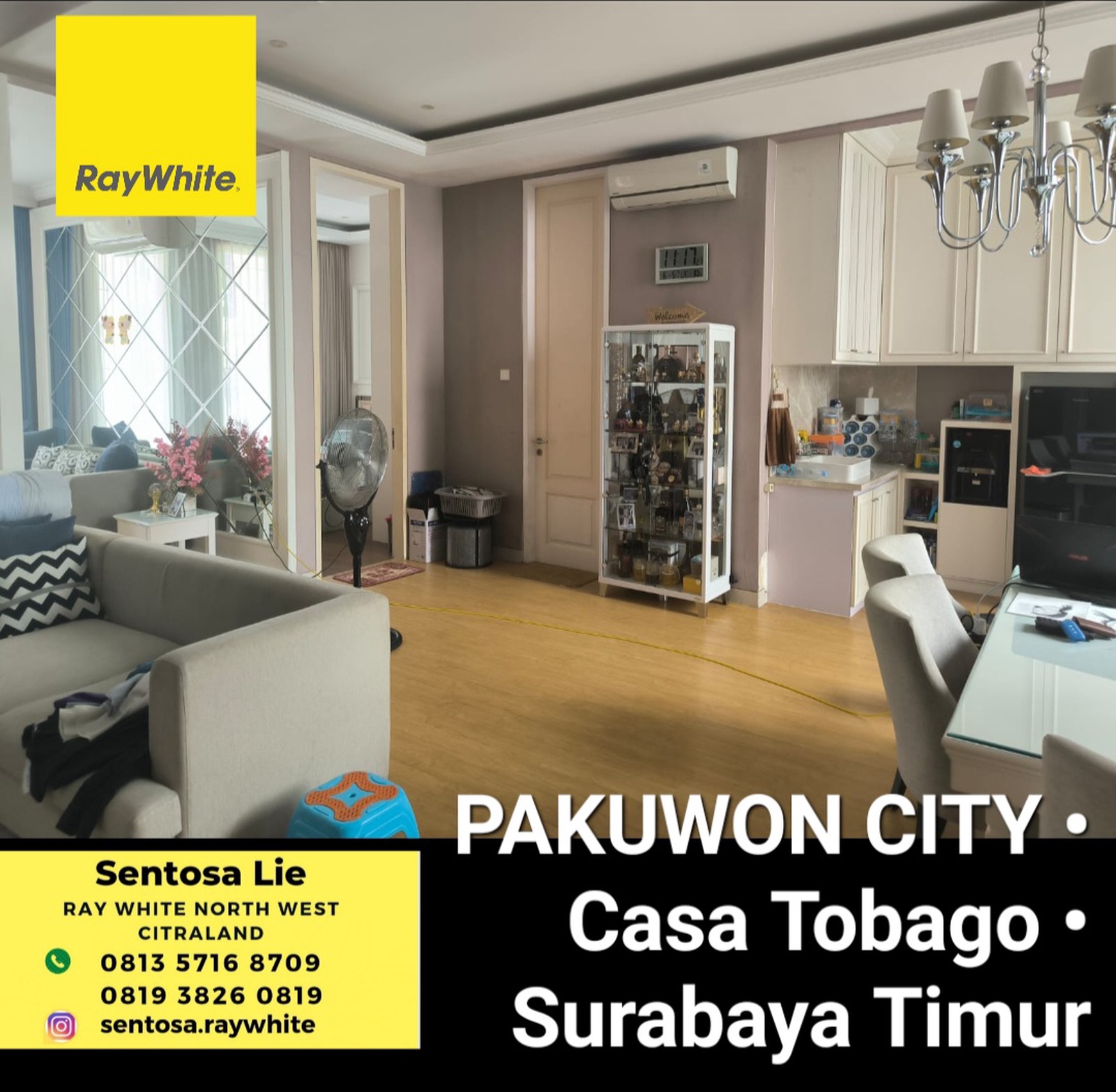 Dijual Rumah Pakuwon City Grand Island Casatobago - Full Furnished Modern 2 Lantai