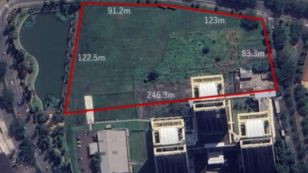 Dijual Tanah/Kavling di Lokasi Strategis Di BSD Boulevard, BSD City Tangerang Cocok Bangun Hotel, Apartemen Maupun Kantor.