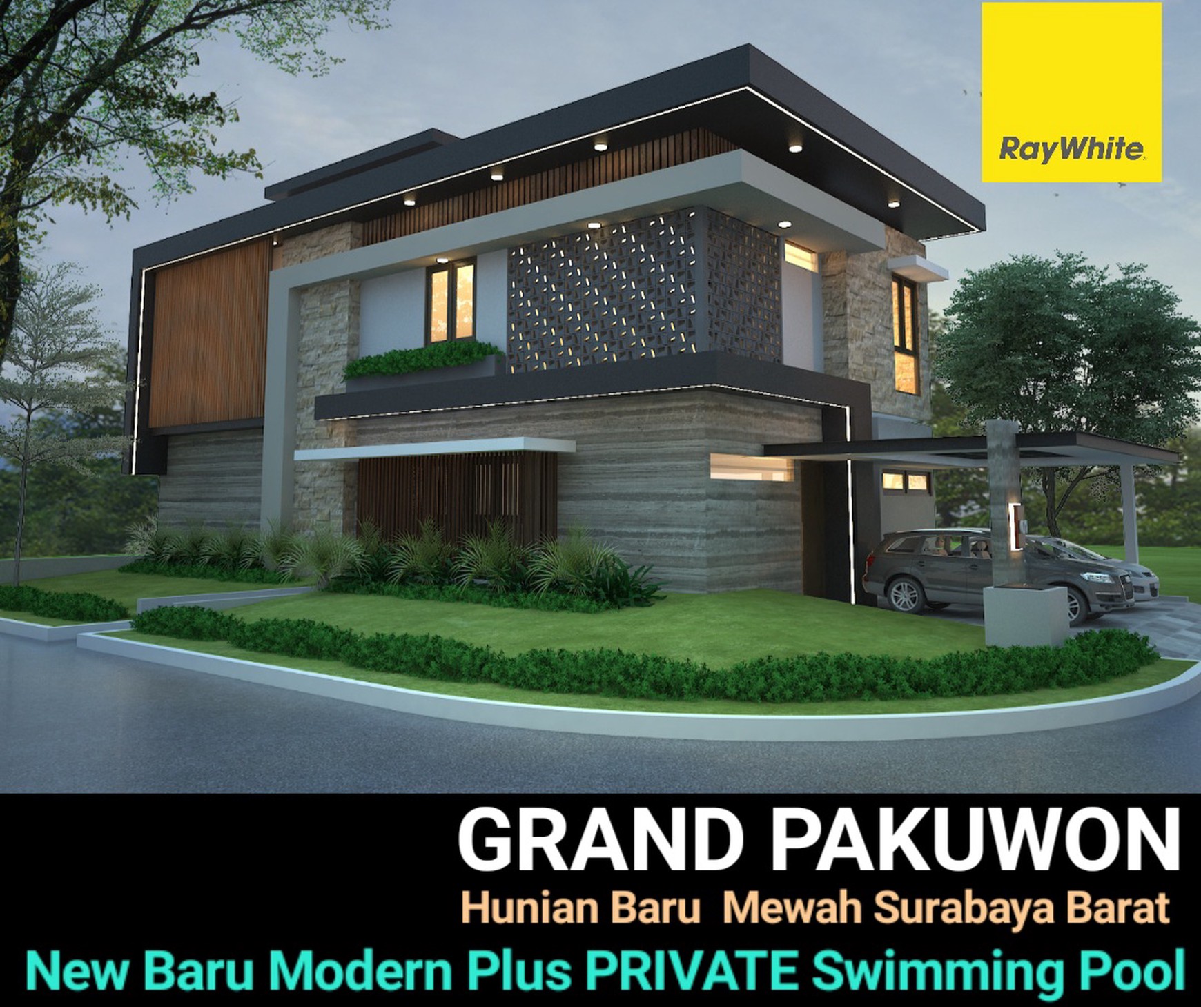 Dijual Rumah Baru Grand Pakuwon - Private Kolam Renang - Tandes Food Junction Dekat Sekolah Sampoerna Academy, Margomulyo, Akses Tol