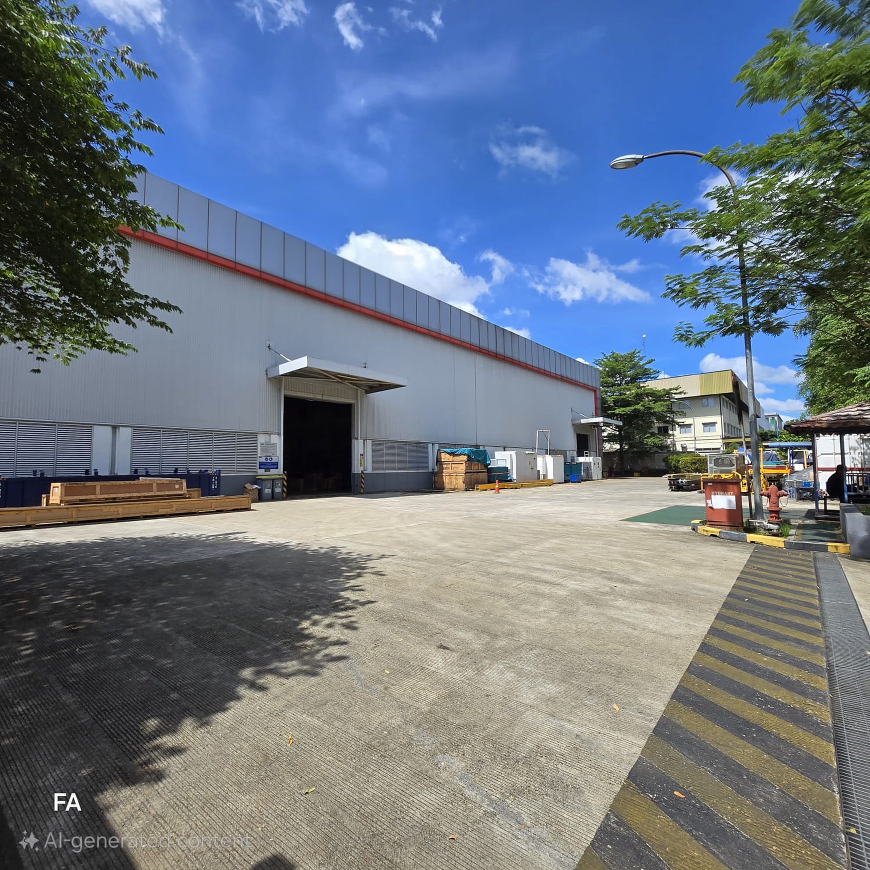 Gedung kantor + Warehouse Ready to use luas 9614 m2 di Taman Tekno BSD