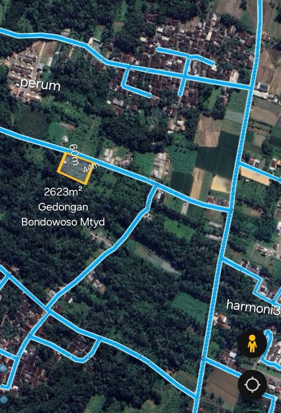 Tanah Luas 2.623 Meter Persegi Di Mertoyudan Magelang Jawa Tengah