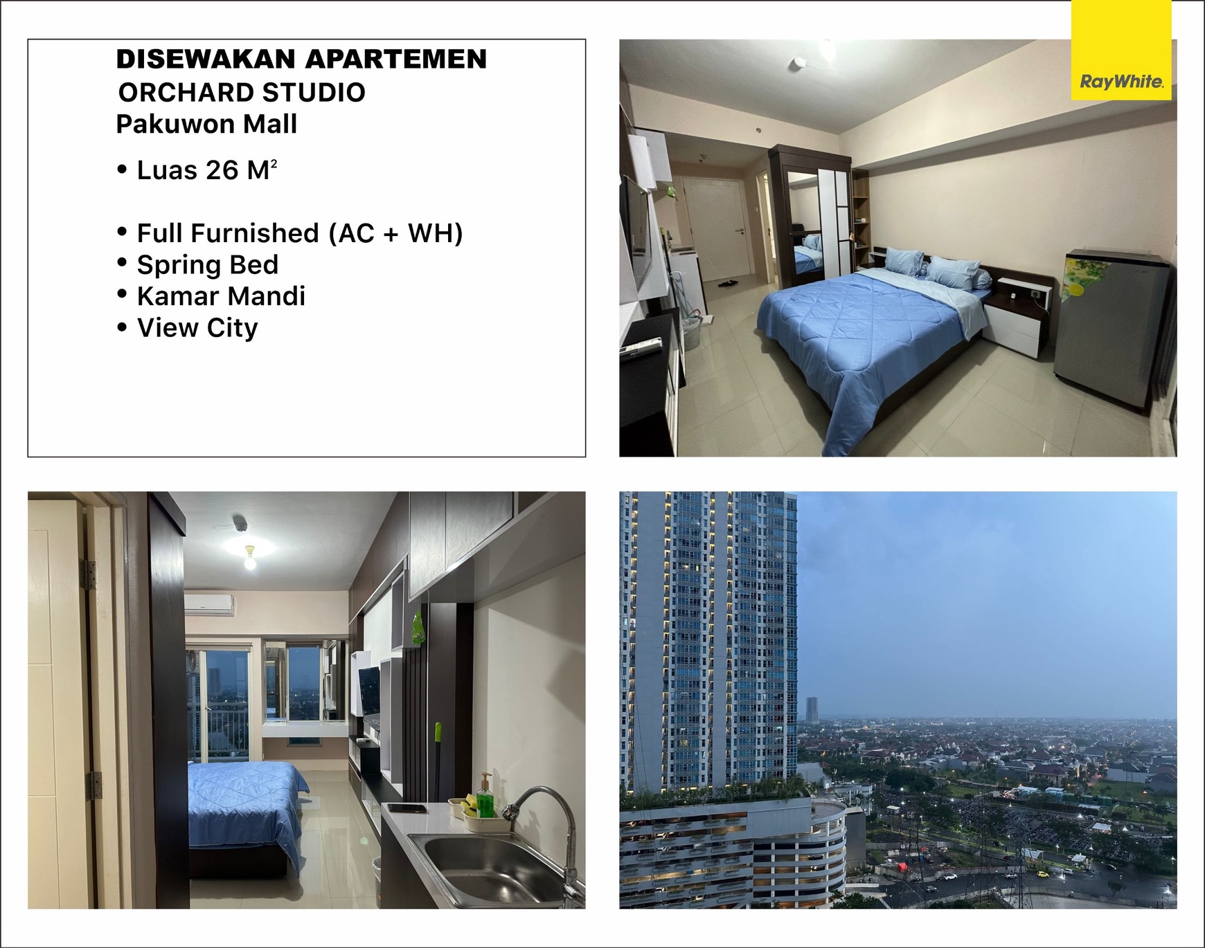 Disewakan Apartemen Orchard Surabaya Barat