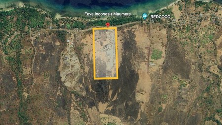 Dijual Tanah Murah Ex Pabrik Jl. Nasional Maumere - Larantuka, NTT Dekat Santai Divers Maumere