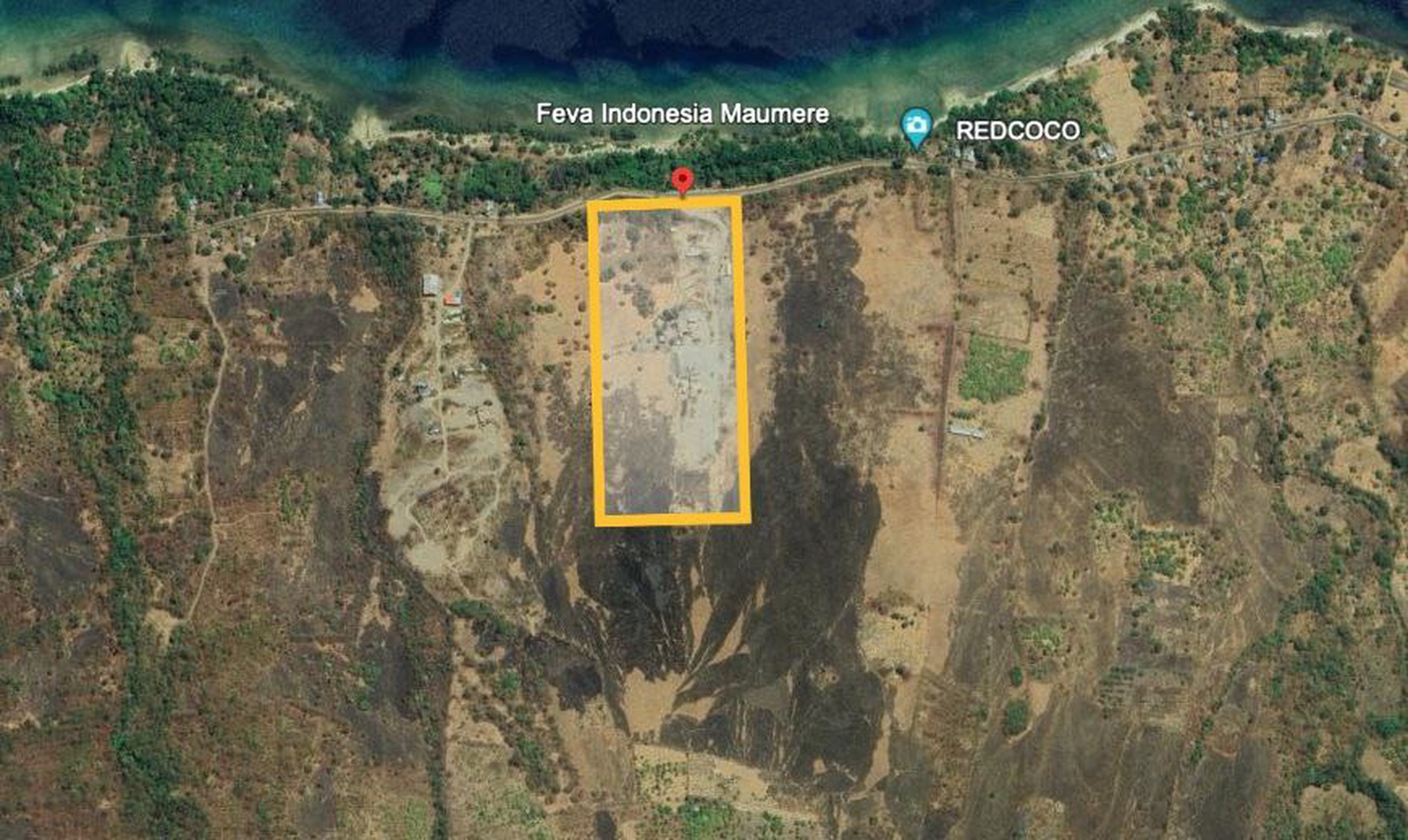 Dijual Tanah Murah Ex Pabrik Jl. Nasional Maumere - Larantuka, NTT Dekat Santai Divers Maumere