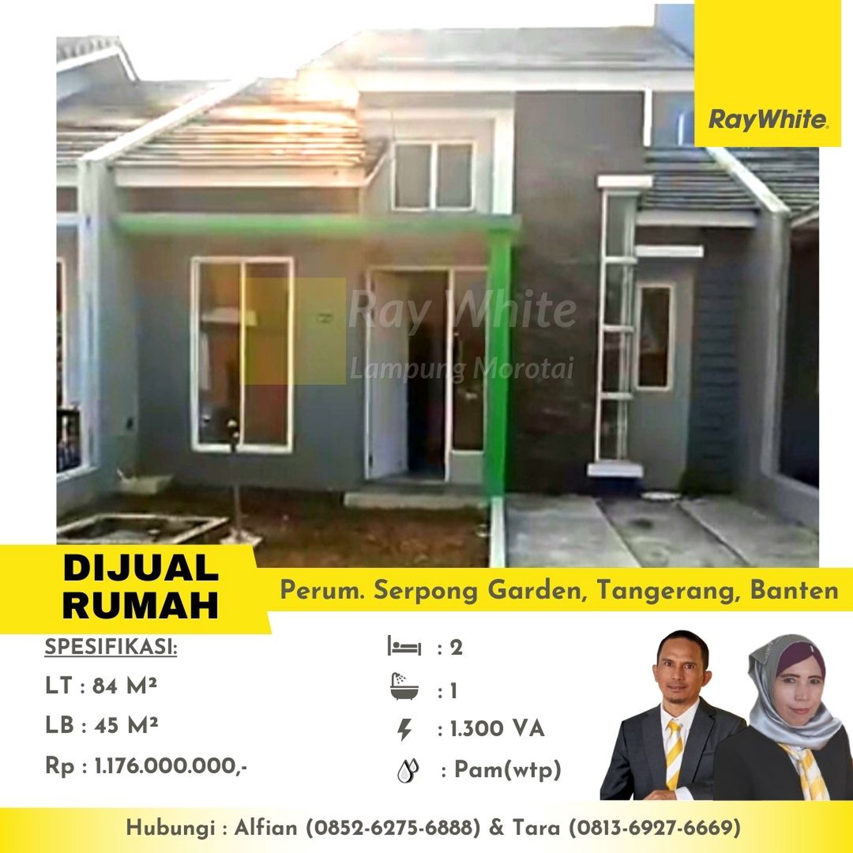 dijual rumah perum serpong garden tangrang