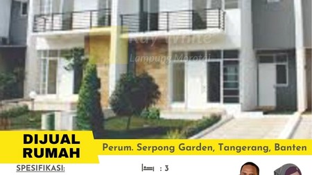 dijual rumah perum serpong garden tangrang