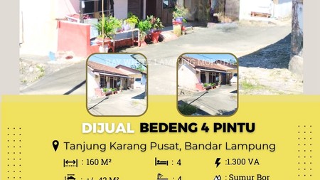rumah bedeng murah tanjung karang pusat
