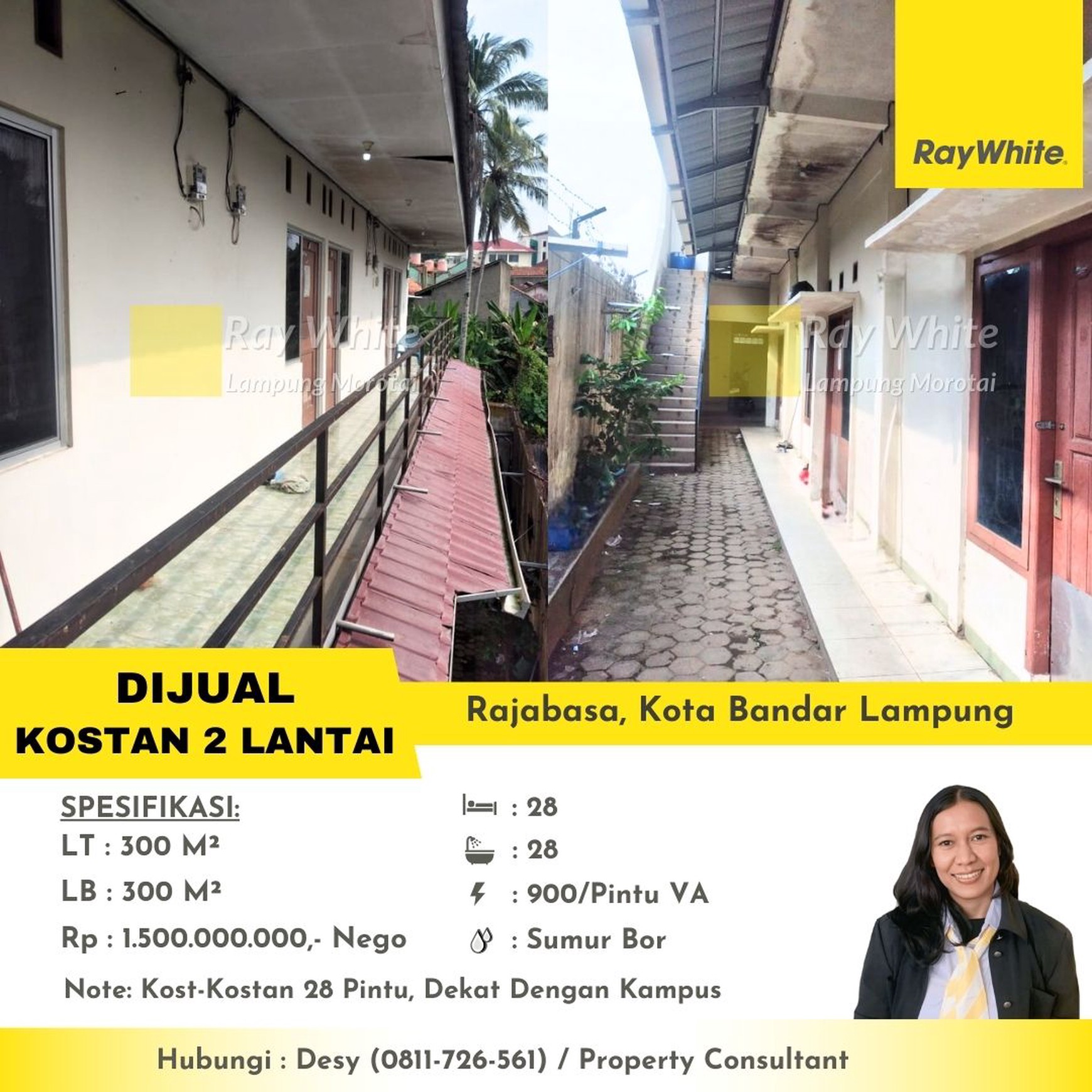 rumah kosan murah rajabasa