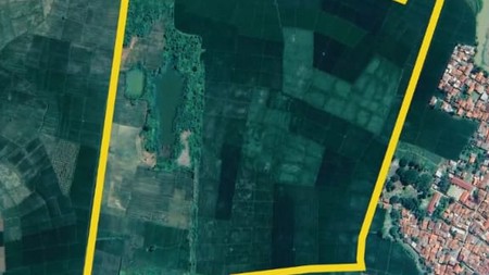 Tanah Industri 25HA 300rb/m2 Karawang Jalan Raya Pantura